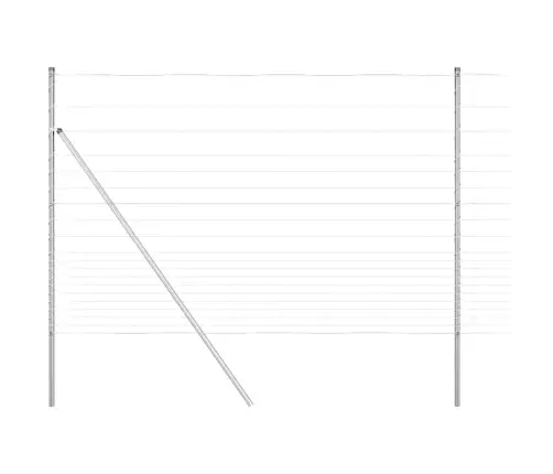 Lauka Žogs 1.6 X 25 M Cinkots Tērauds Vidaxl