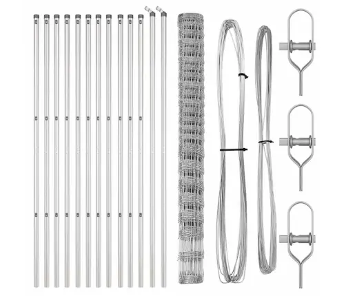 Lauka Žogs 1.6 X 25 M Cinkots Tērauds Vidaxl