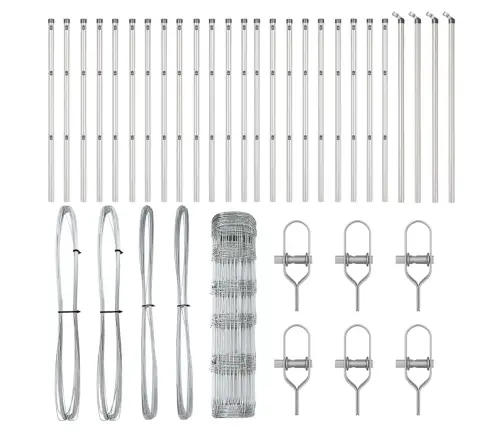 Ganyklų Tvora Sidabro 50 X 0.8 M Galvanizuotas Plienas