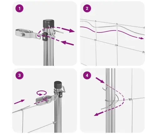 Aiapost Galvaniseeritud 50 X 0,8 M Teras