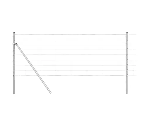 Ganyklų Tvora Sidabro 50 X 0.8 M Galvanizuotas Plienas
