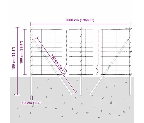 Karjamaa-Aed Hõbedane 50 X 1 M Tsingitud Teras