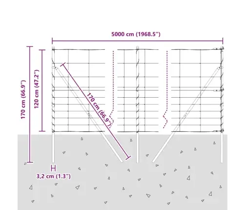 Karjamaa-Aed Hõbedane 50 X 1.2 M Tsingitud Teras
