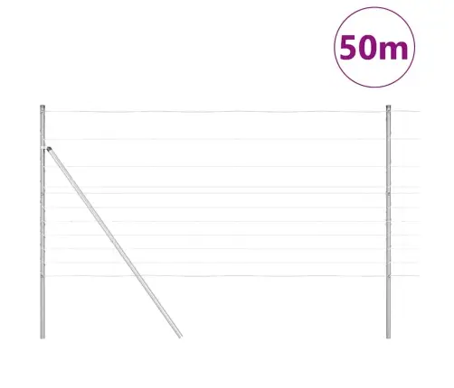 Karjamaa-Aed Hõbedane 50 X 1.2 M Tsingitud Teras