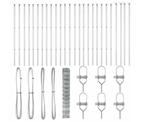 Ganyklų Tvora Sidabro 50 X 1.2 M Galvanizuotas Plienas