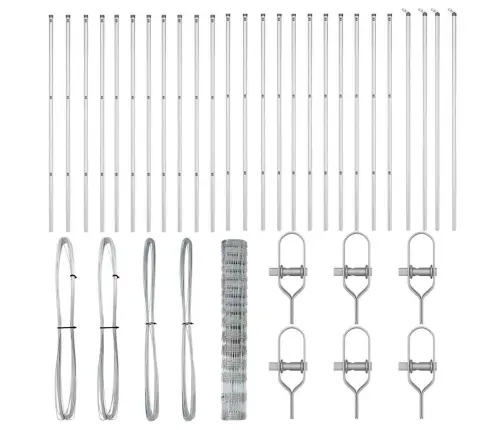 Lauka Žogs 1.2X50 M Cinkots Tērauds Vidaxl