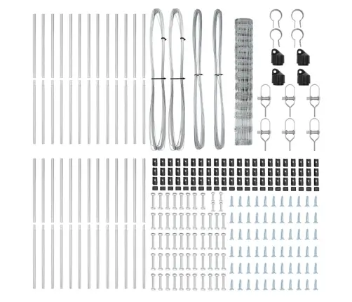 Lauka Žogs 1.2X50 M Cinkots Tērauds Vidaxl