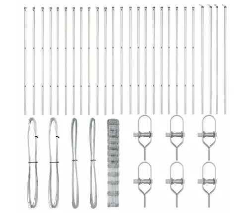 Tvorelės Stulpas Cinkuotas 50 X 1,4 M Plienas