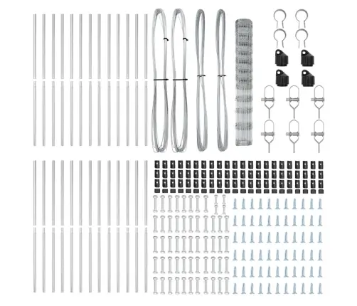 Tvorelės Stulpas Cinkuotas 50 X 1,4 M Plienas