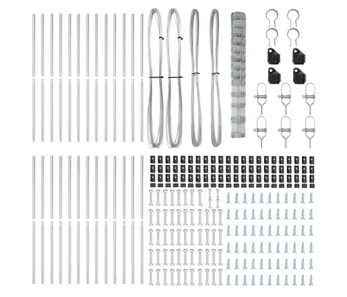 Karjamaa-Aed Hõbedane 50 X 1.5 M Tsingitud Teras