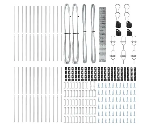 Lauka Žogs 1,5 X 50 M Cinkots Tērauds Vidaxl