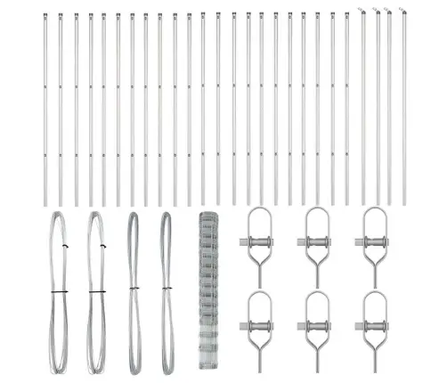 Ganyklų Tvora Sidabro 50 X 1.6 M Galvanizuotas Plienas