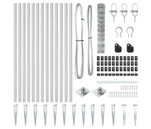 Lauku Žogs 1X25 M No Cinkota Tērauda Vidaxl