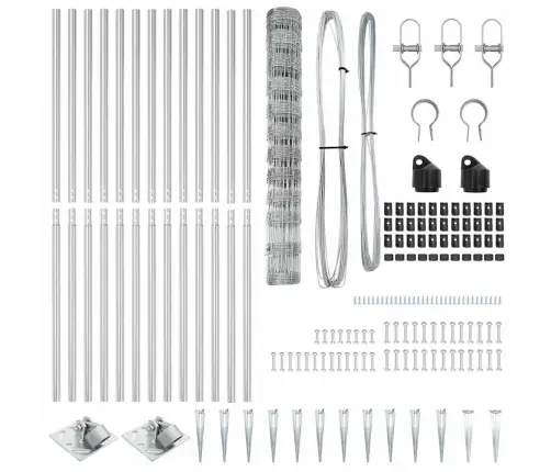 Lauku Žogs 1.2X25 M Cinkots Tērauds Vidaxl