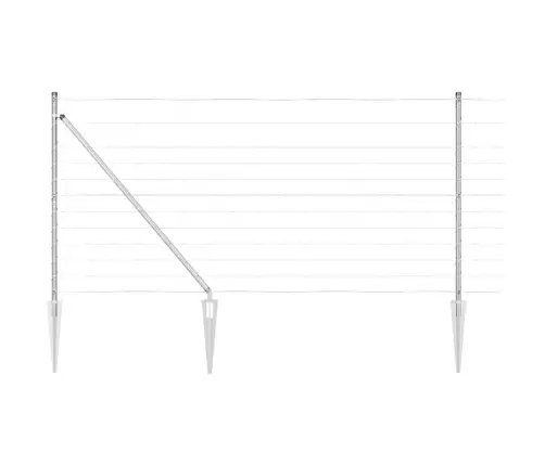 Lauku Žogs 1.2X25 M Cinkots Tērauds Vidaxl