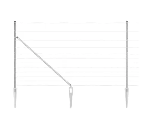 Karjamaa-Aed Hõbedane 25 X 1.4 M Tsingitud Teras