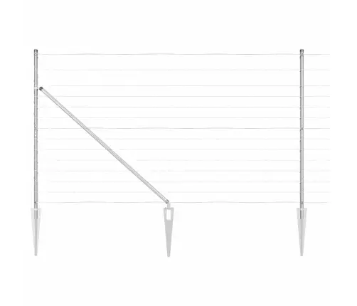 Lauku Žogs 1.4X25 M Cinkots Tērauds Vidaxl