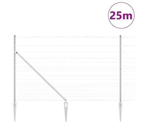 Aiapost Galvaniseeritud 25 X 1,5 M Teras