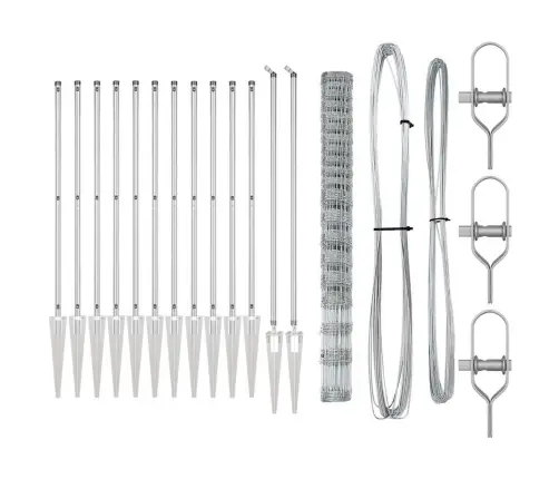 Karjamaa-Aed Hõbedane 25 X 1.6 M Tsingitud Teras