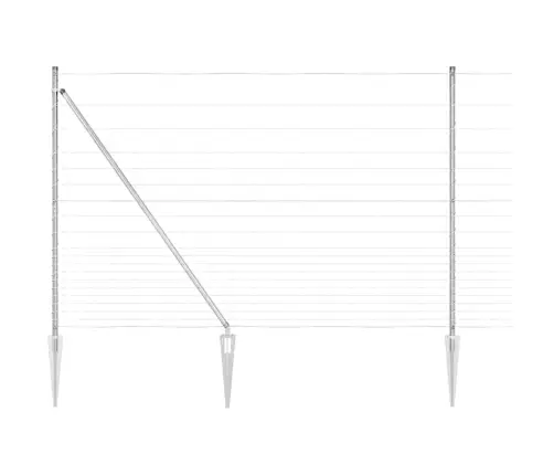 Karjamaa-Aed Hõbedane 25 X 1.6 M Tsingitud Teras