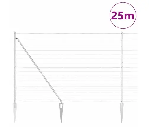 Aiapost Galvaniseeritud 25 X 1,6 M Teras