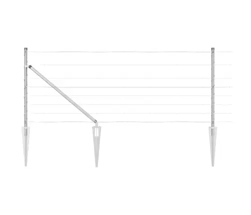 Ganyklų Tvora Sidabro 50 X 0.8 M Galvanizuotas Plienas