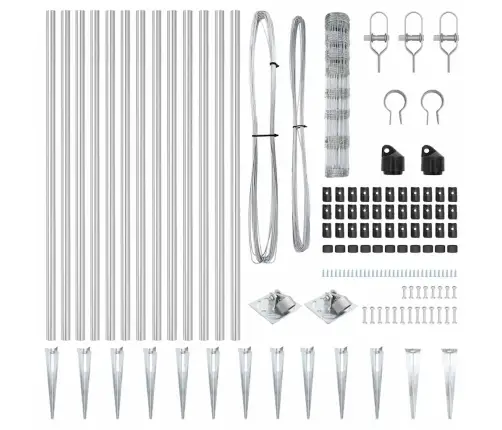 Ganyklų Tvora Sidabro 50 X 1 M Galvanizuotas Plienas