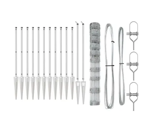 Ārējais Žogs 1,2 X 50 M Cinkots Tērauds Vidaxl