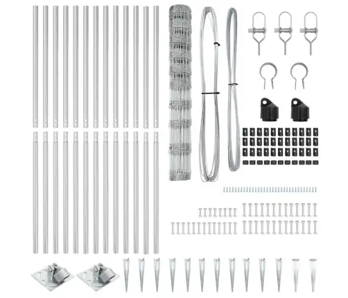 Ārējais Žogs 1,2 X 50 M Cinkots Tērauds Vidaxl