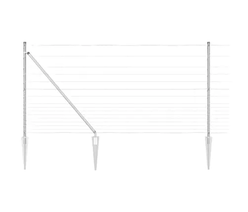 Lauka Žogs 1.2 X 50 M Cinkots Tērauds Vidaxl