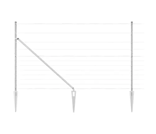 Tvoros Stulpų Rinkinys Sidabro Cinkuota Plienas