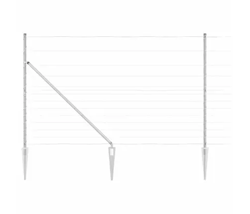 Lauka Sēta 1.5X50 M Cinkots Tērauds Vidaxl