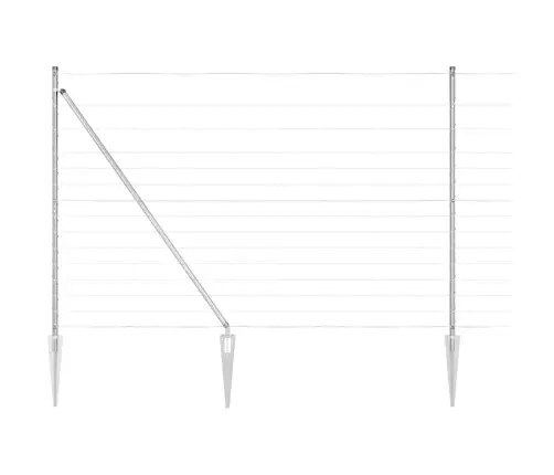 Tvorelės Stulpas Cinkuotas 50 X 1,6 M Plienas