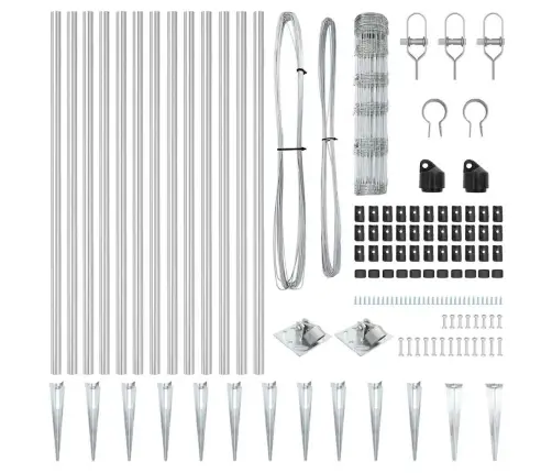 Lauku Žogs 0.8X100 M Cinkots Tērauds Vidaxl