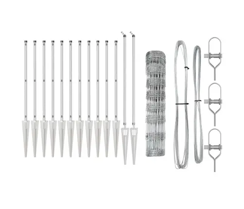 Lauka Žogs 0.8X100 M Cinkots Tērauds Vidaxl