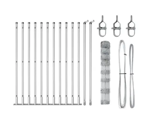 Lauka Žogs 1X25 M Cinkots Tērauds Vidaxl