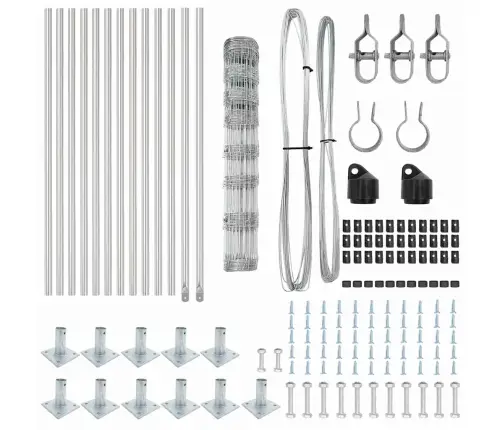 Lauka Žogs 1X25 M Cinkots Tērauds Vidaxl