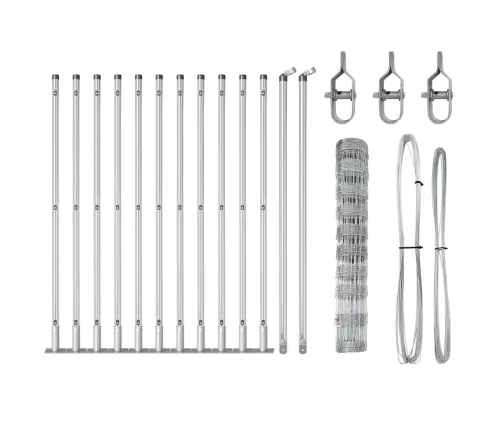 Lauku Žogs 1X25 M Cinkots Tērauds Vidaxl