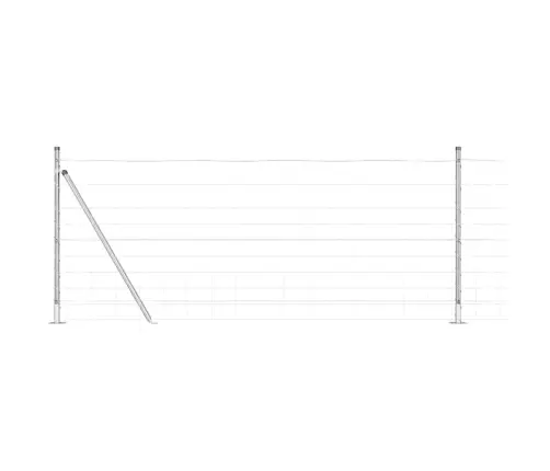 Lauku Žogs 1X25 M Cinkots Tērauds Vidaxl