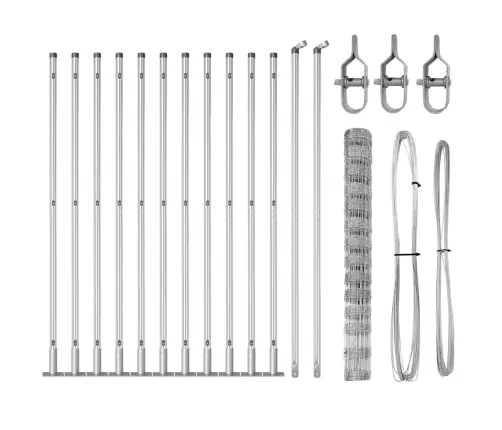 Ganyklų Tvora Sidabro 25 X 1.4 M Galvanizuotas Plienas