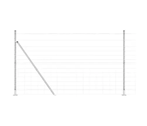 Ganyklų Tvora Sidabro 25 X 1.4 M Galvanizuotas Plienas