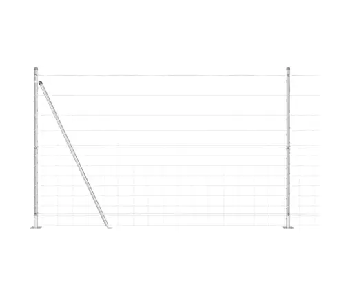 Lauku Žogs 1.5X25 M Cinkots Tērauds Vidaxl