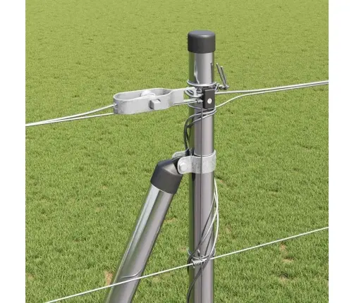 Lauku Žogs 1,5 X 25 M Cinkota Tērauda Vidaxl