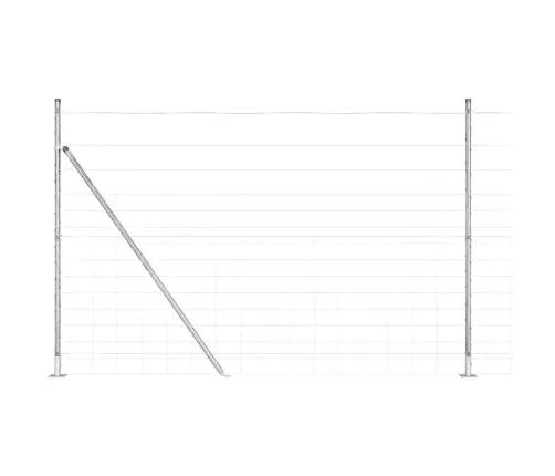 Lauka Žogs 1.6X25 M Cinkots Tērauds Vidaxl