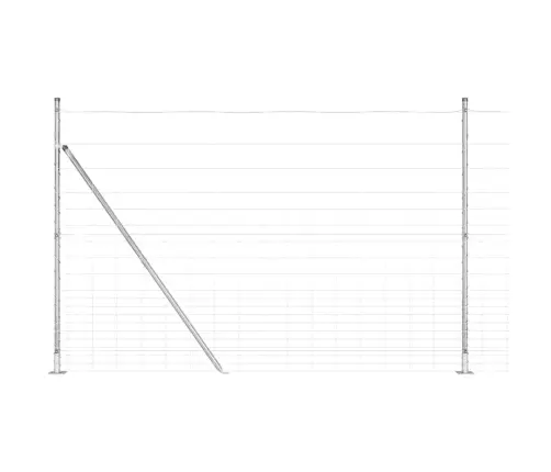 Lauka Žogs 1.6X25 M Cinkots Tērauds Vidaxl