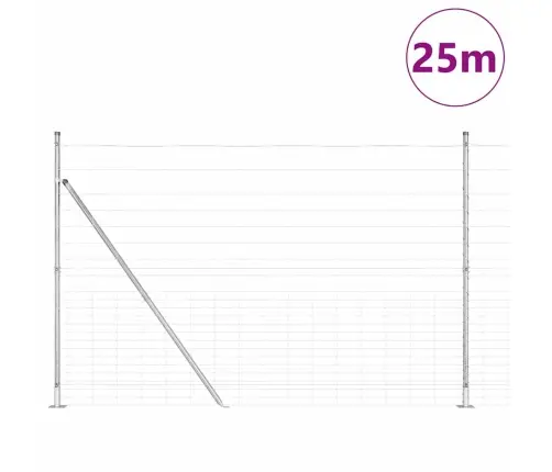 Lauka Žogs 1.6X25 M Cinkots Tērauds Vidaxl