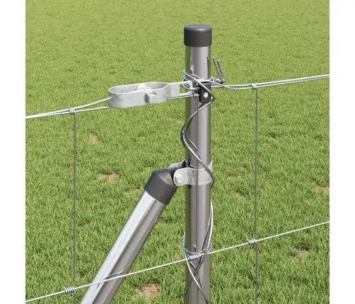 Lauka Žogs 0.8 X 50M Cinkots Tērauds Vidaxl