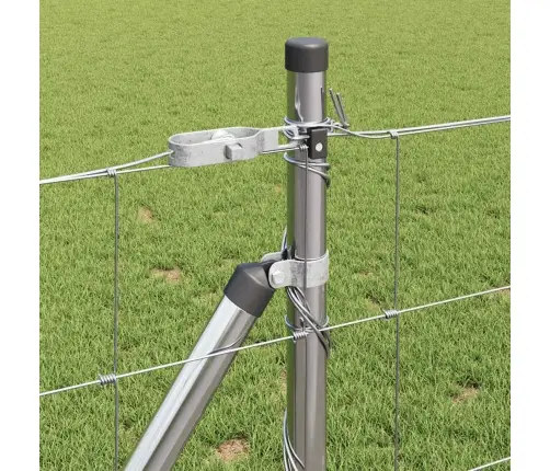 Lauka Žogs 0.8 X 50 M, Cinkots Tērauds Vidaxl