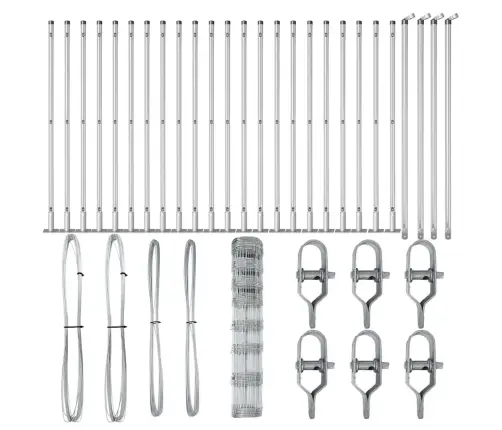 Lauku Žogs 1 X 50 M, Galvanizēts Tērauds Vidaxl