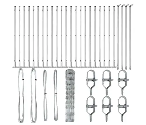 Dārza Žogs 1X50 M Cinkots Tērauds Vidaxl